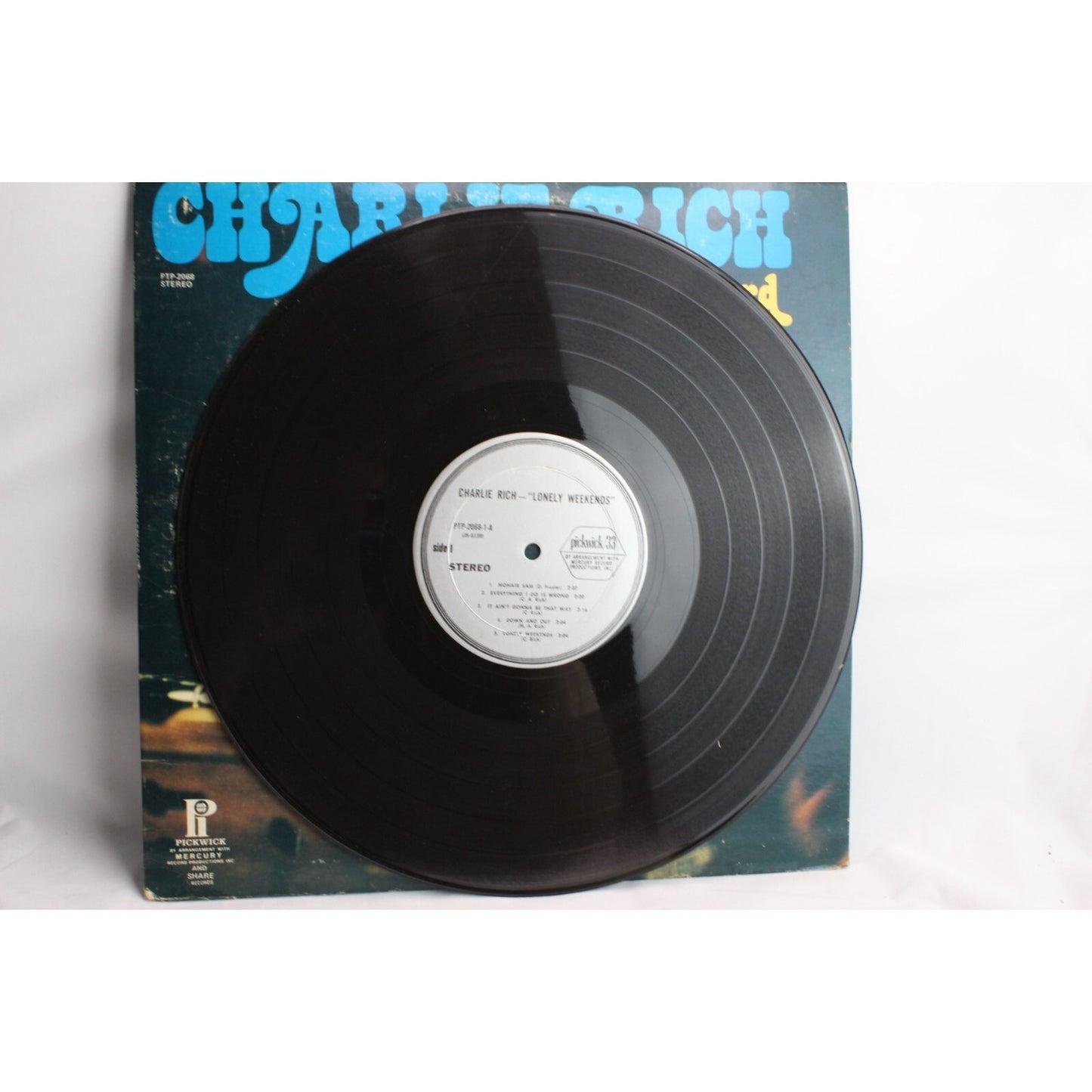 Charlie Rich 2 Record Set Vinyl Album Tested Used