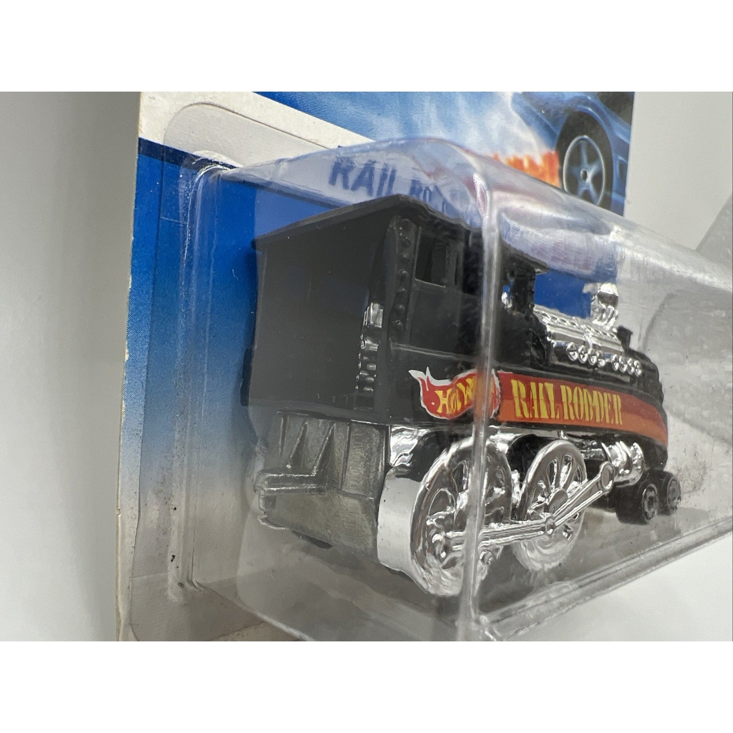 Hot Wheels RAIL RODDER Error Card 1996 First Editions #5 Black Train Mistake