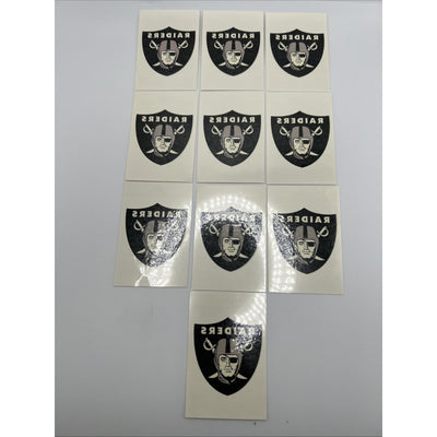 NFL Oakland Las Vegas Raiders Temporary Tattoo Pack Of 10 Face Tattoos Football