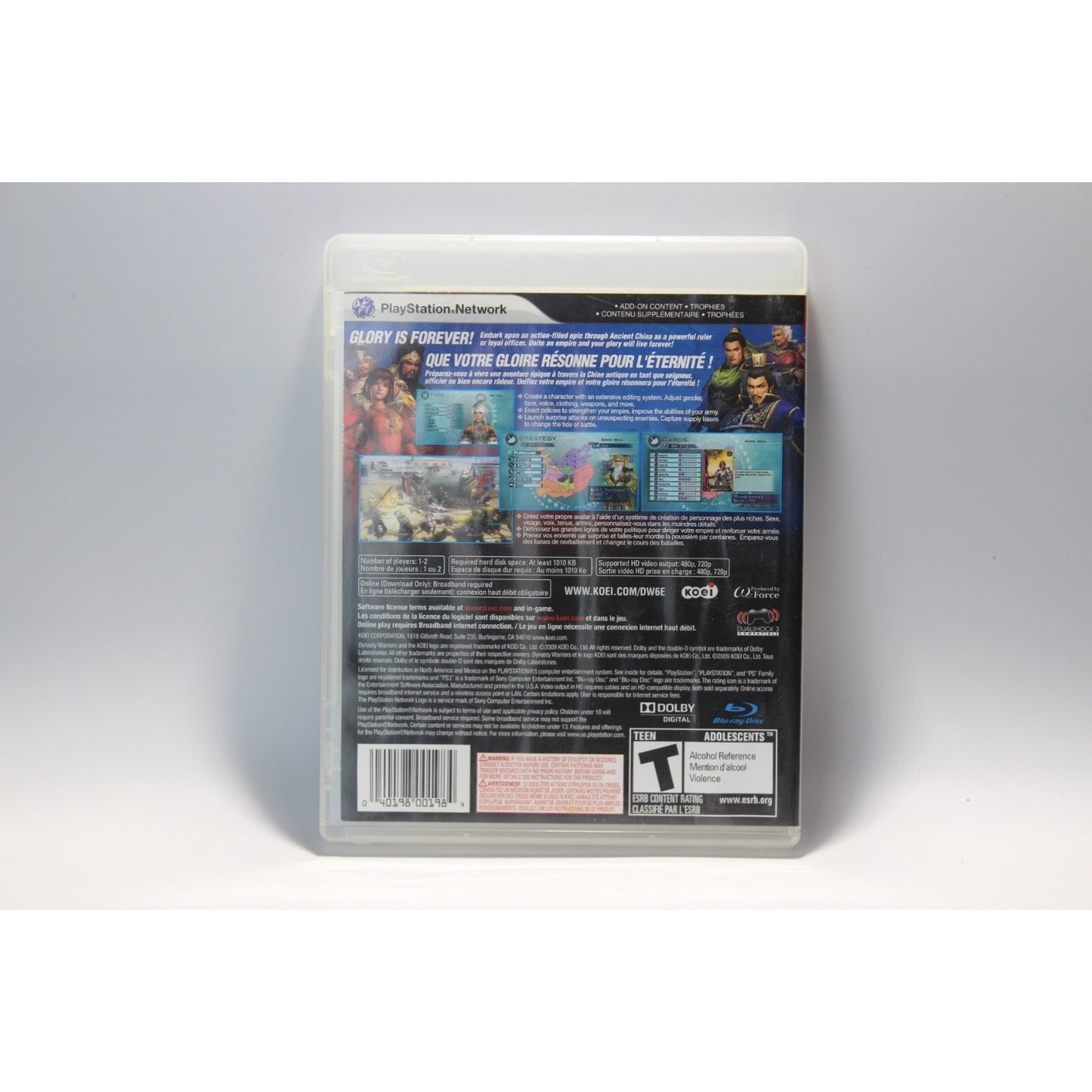 Dynasty Warriors 6 Empires PlayStation 3 PS3 Tested Video Game Used DW6