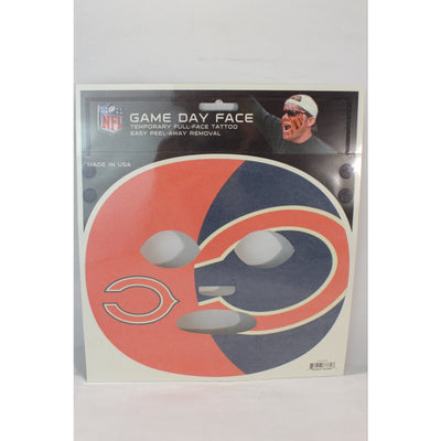 Chicago Bears Game Day Face Temporary Tattoo NFL Football Fan Peel Off Tattoos
