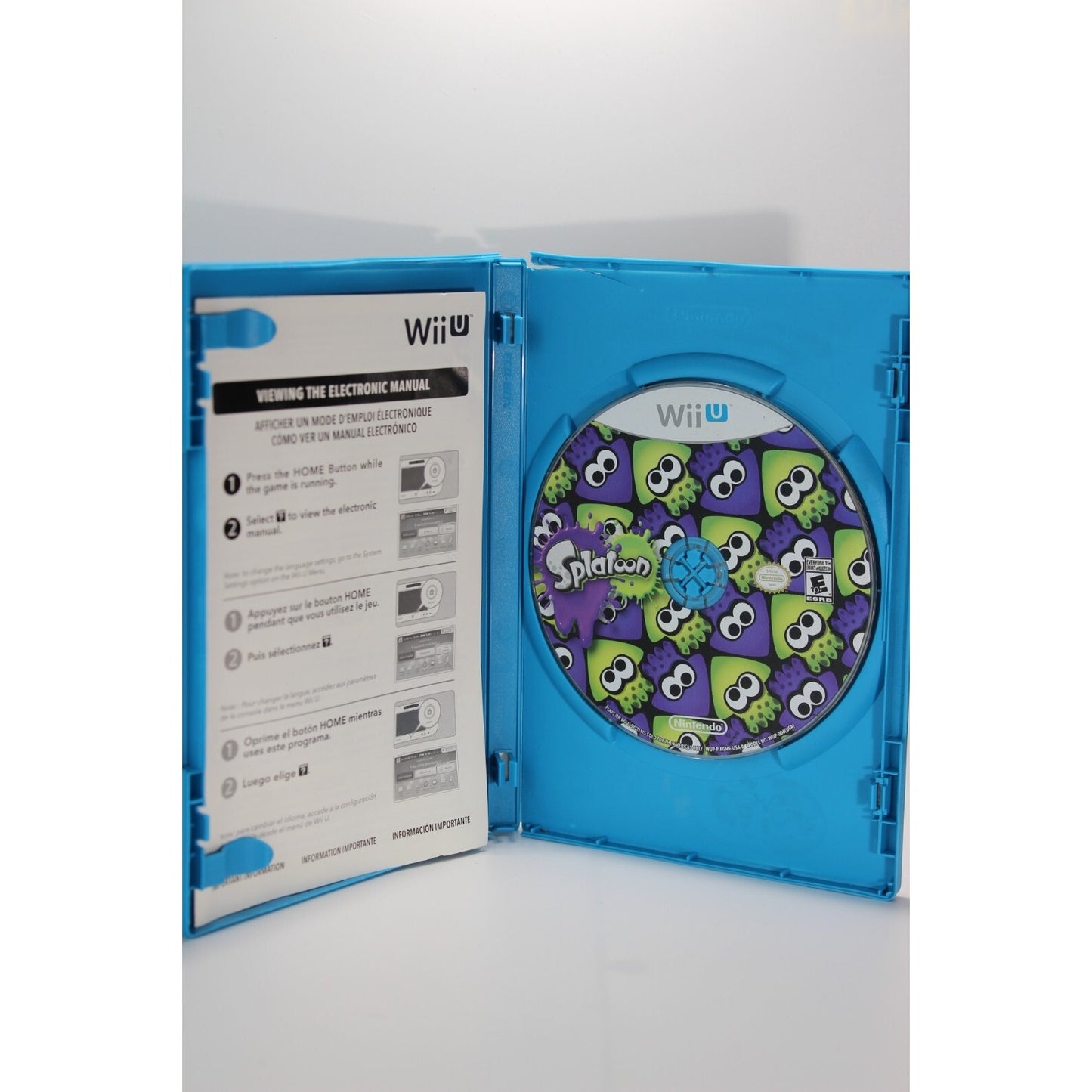 Splatoon Nintendo Wii U Tested Video Game Used Shooter Multiplayer Game