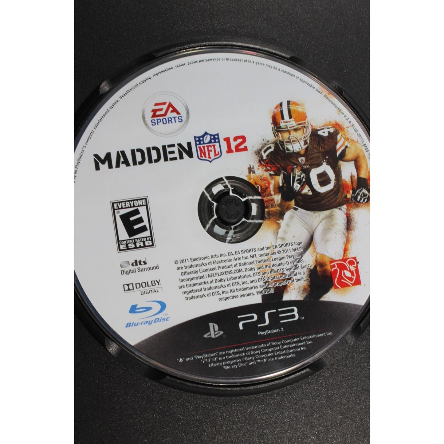 Madden NFL 12 PS3 PlayStation 3 Used Tested Video Game Football Sports EA