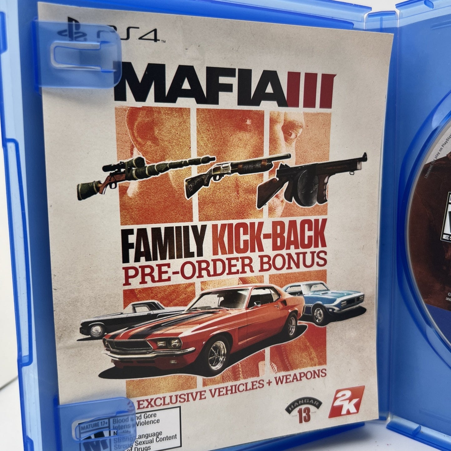 Mafia III Sony PlayStation 4 2016 PS4 Video Game Used With Map And Manual