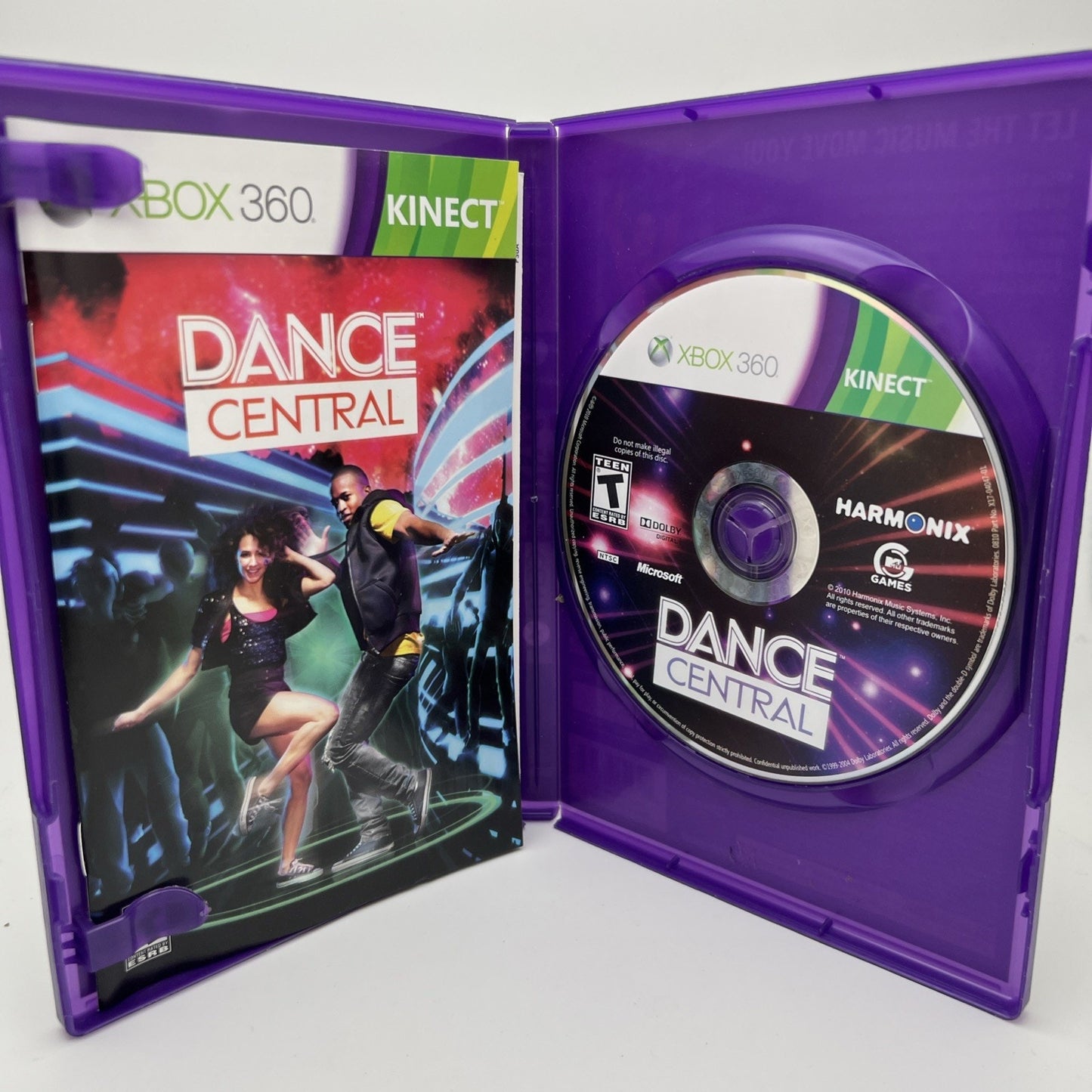 Dance Central Microsoft Xbox 360 2010 Tested With Case And Manual Used