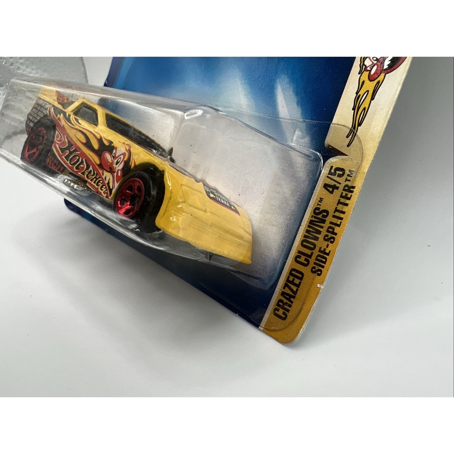 Hot Wheels 2003 Crazed Clowns Side Splitter 4/5 Collector #098 Yellow Drag Race