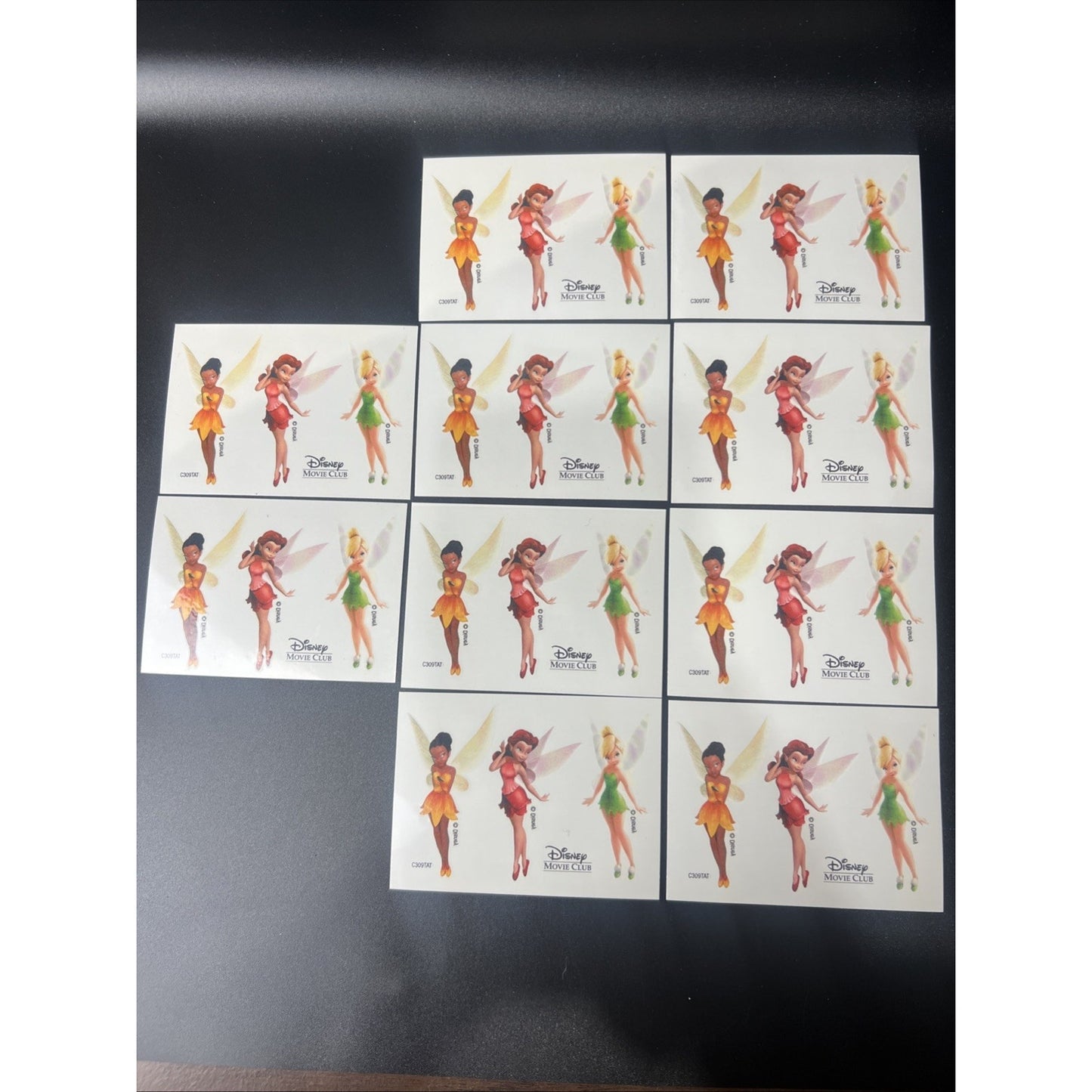 30 Tattoos Disney Movie Club Tinker Bell Temporary Tattoo Tinkerbell 10 Sheets