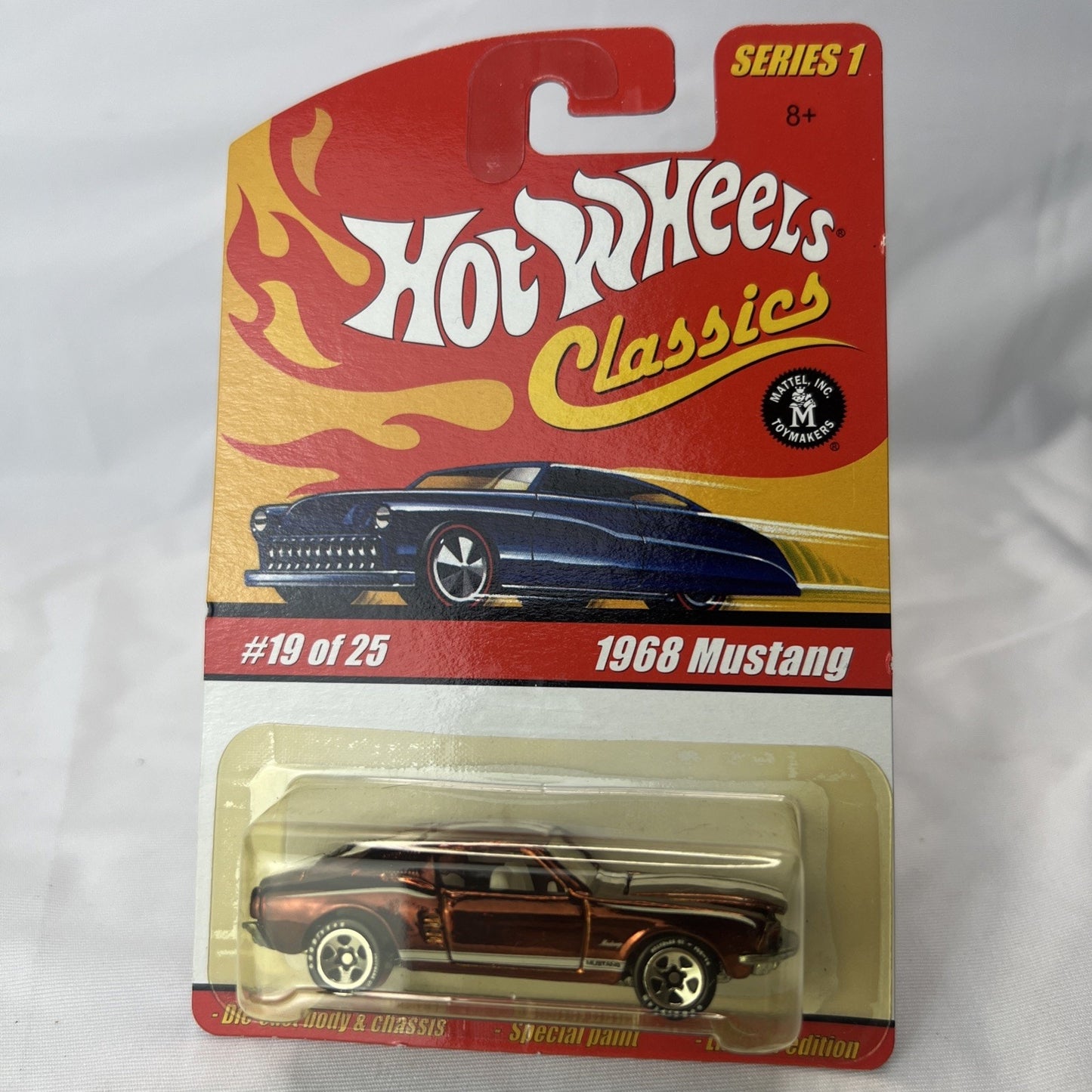 Hot Wheels Classics Series 1 #19 Brown 1968 Ford Mustang Fastback Rare Color