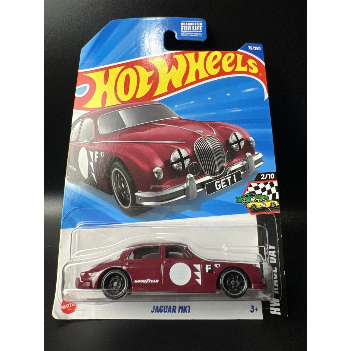 2025 Hot Wheels JAGUAR MK1 Maroon HW Race Day Series Case C New Release Red