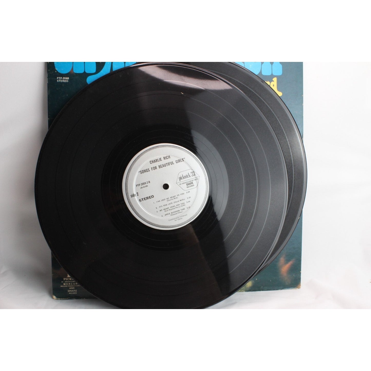 Charlie Rich 2 Record Set Vinyl Album Tested Used