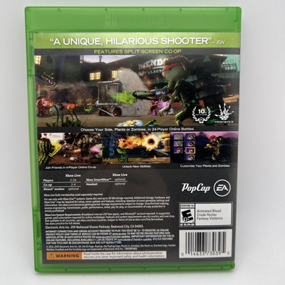 Plants vs. Zombies: Garden Warfare 2014 Xbox One Video Game Used With Case