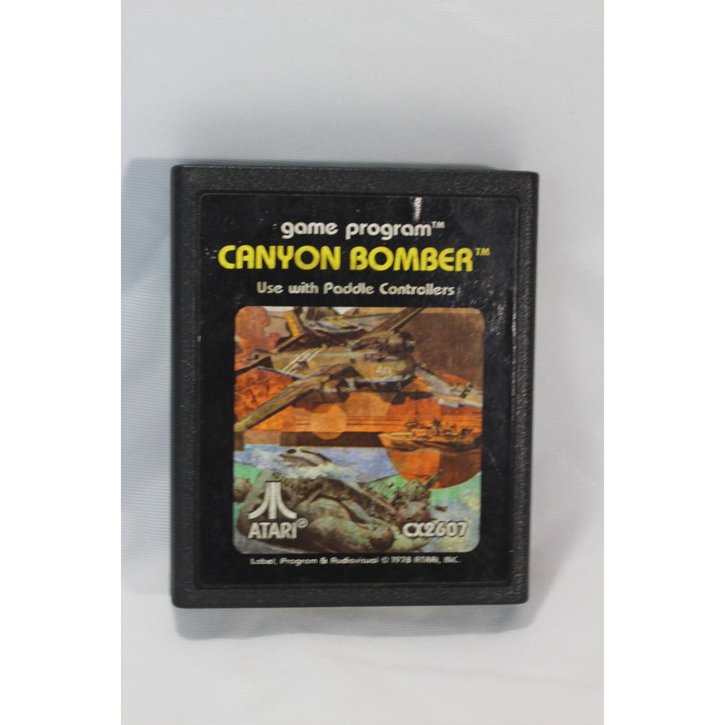 Canyon Bomber Atari 2600 Used Tested Video Game CX2607 Retro Arcade Shooter