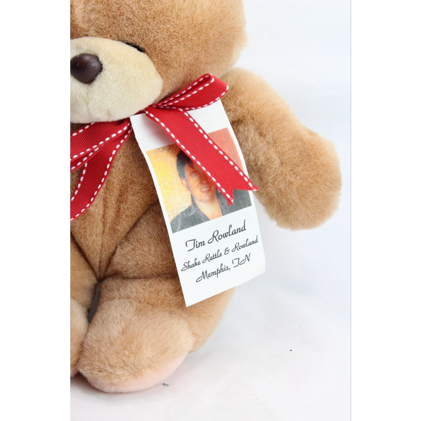 Tim Rowland Elvis Presley Impersonator Plush Bear Rare Collectible Stuffed Anima