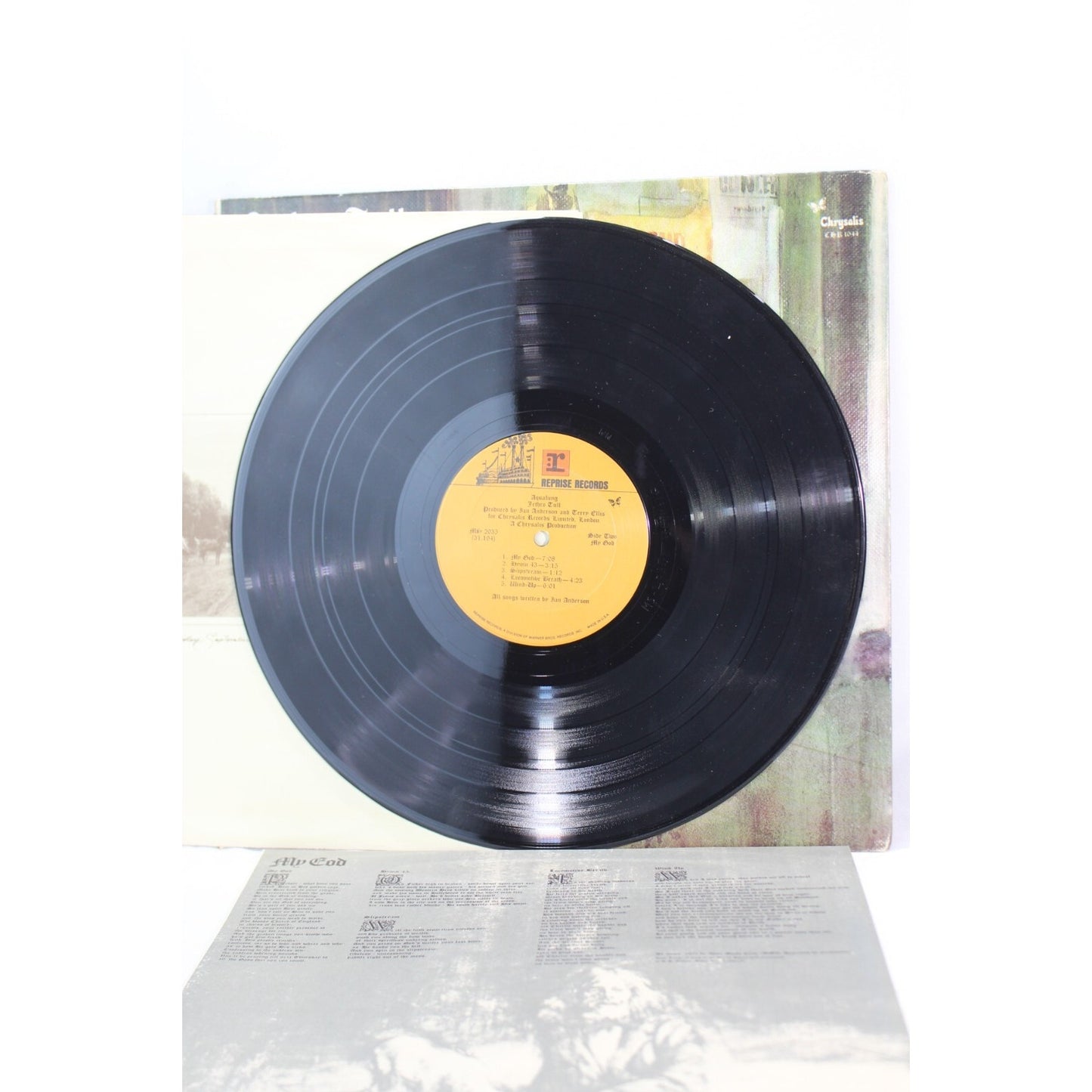 Jethro Tull Aqualung Record Audio Tested Vinyl Music Album Used