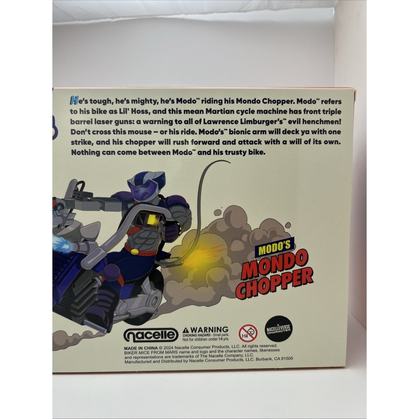 Nacelle Biker Mice From Mars Mondo Chopper Bike Set New Rare Sealed In Box Toy