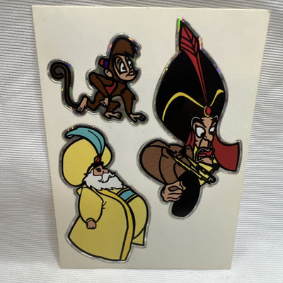 Disney Aladdin Jafar Vending Machine Sticker Prism 1990's Vintage