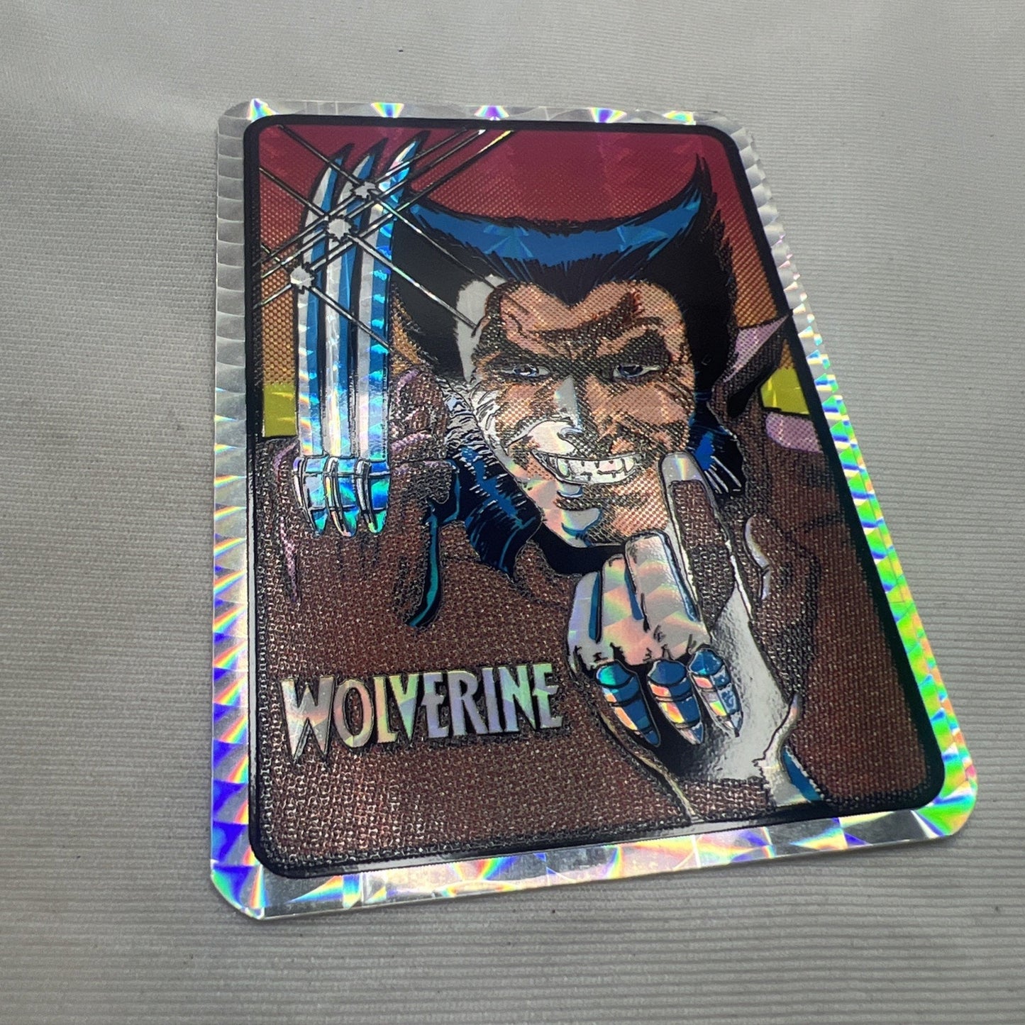 Wolverine X-Men 1992 Marvel Vending Machine Prism Sticker Kodak Wolverine Rare
