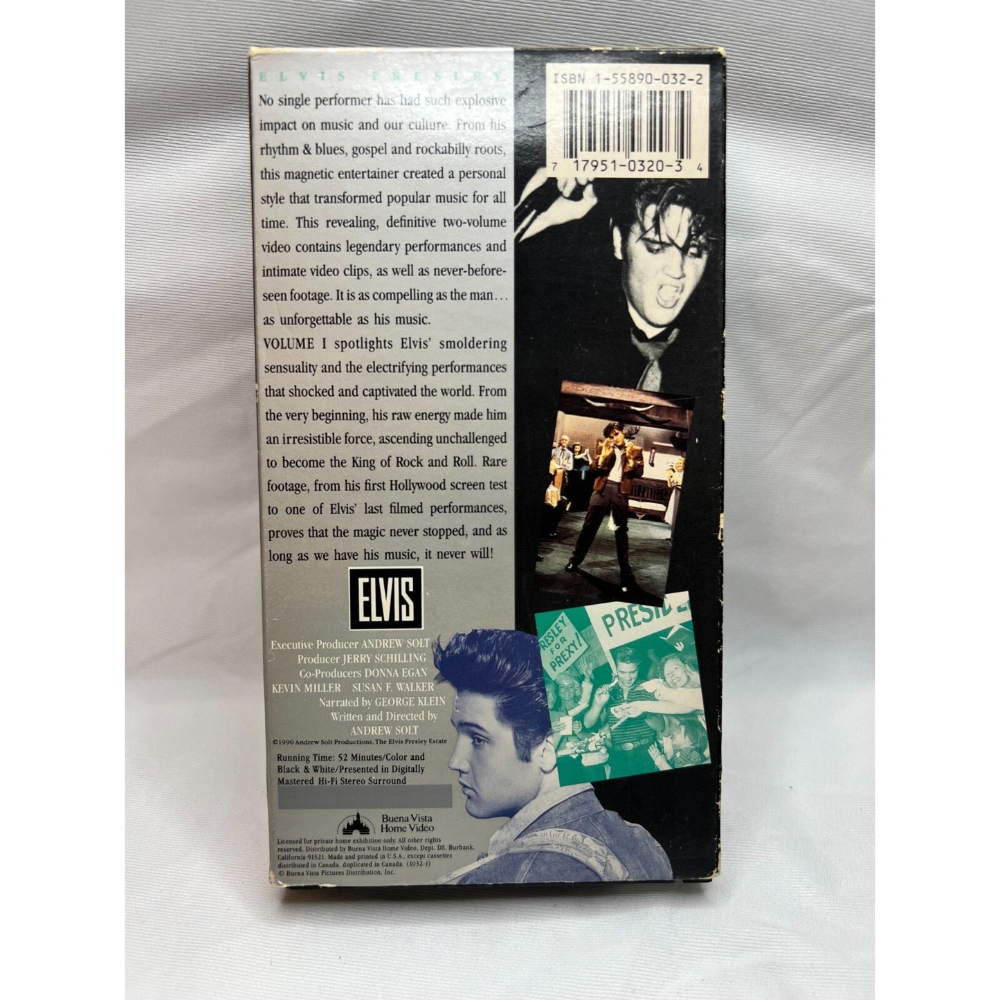 Elvis The Great Performances Center Stage VHS Tested Video Tape Used