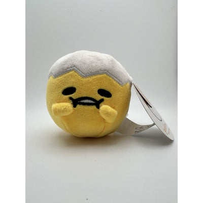 Gudetama The Lazy Egg Shell On Head Egg Plush 3.5 Inch Rare Anime Collectible