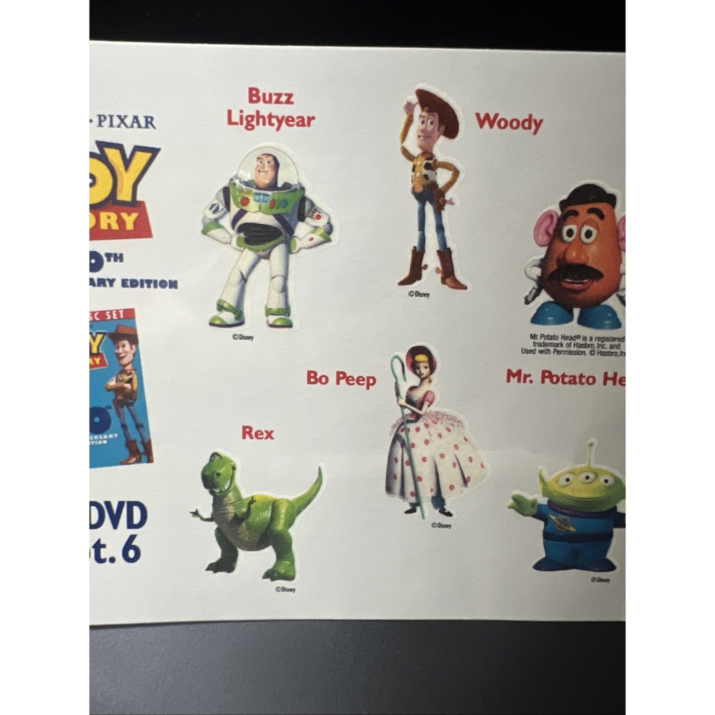 Walt Disney Toy Story Pixar Woody Buzz Lightyear Temporary Tattoos Party Rare