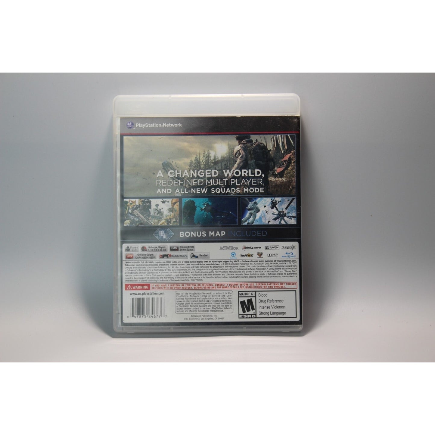 Call of Duty Ghosts PlayStation 3 COD PS3 Video Game Used