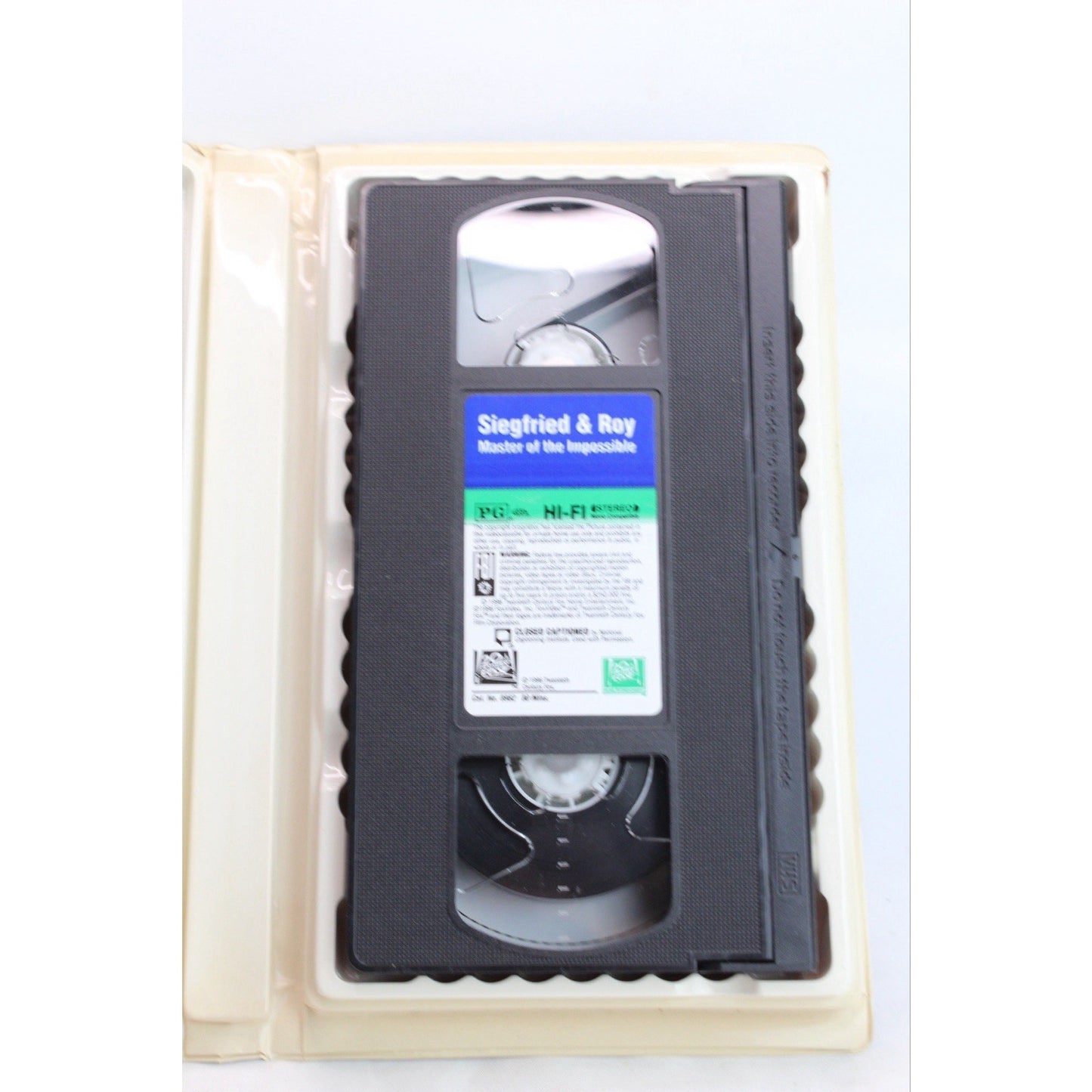 Siegfried & Roy - Masters of the Impossible (VHS, 1996) Used Tiger Cartoon