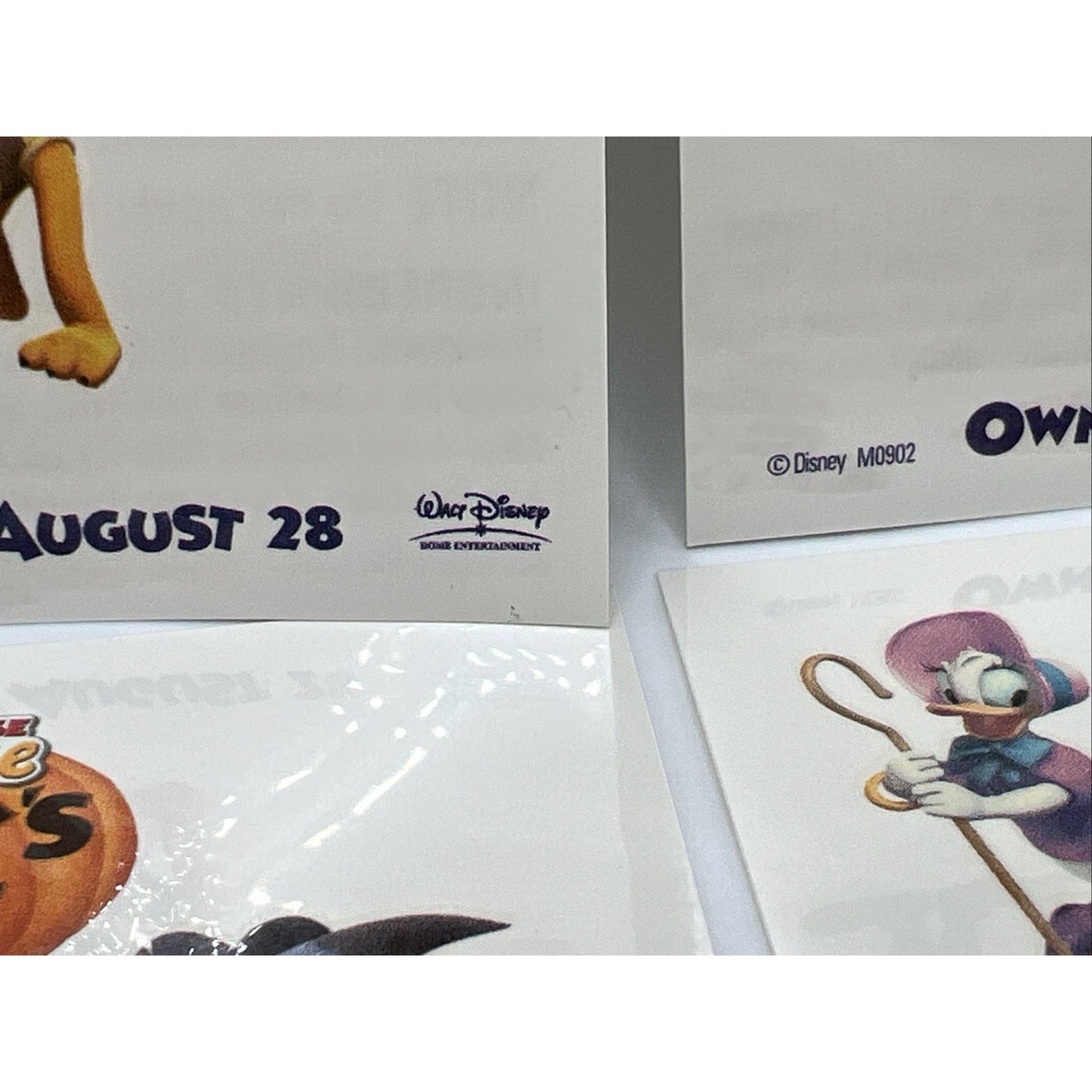 Disney Mickey Mouse Club House Treat Halloween DVD Temporary Tattoos Rare 6 Ct