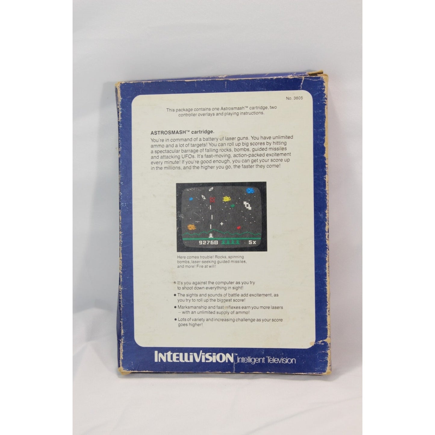 Astrosmash Intellivision Tested Video Game Used Classic Space Shooter Game