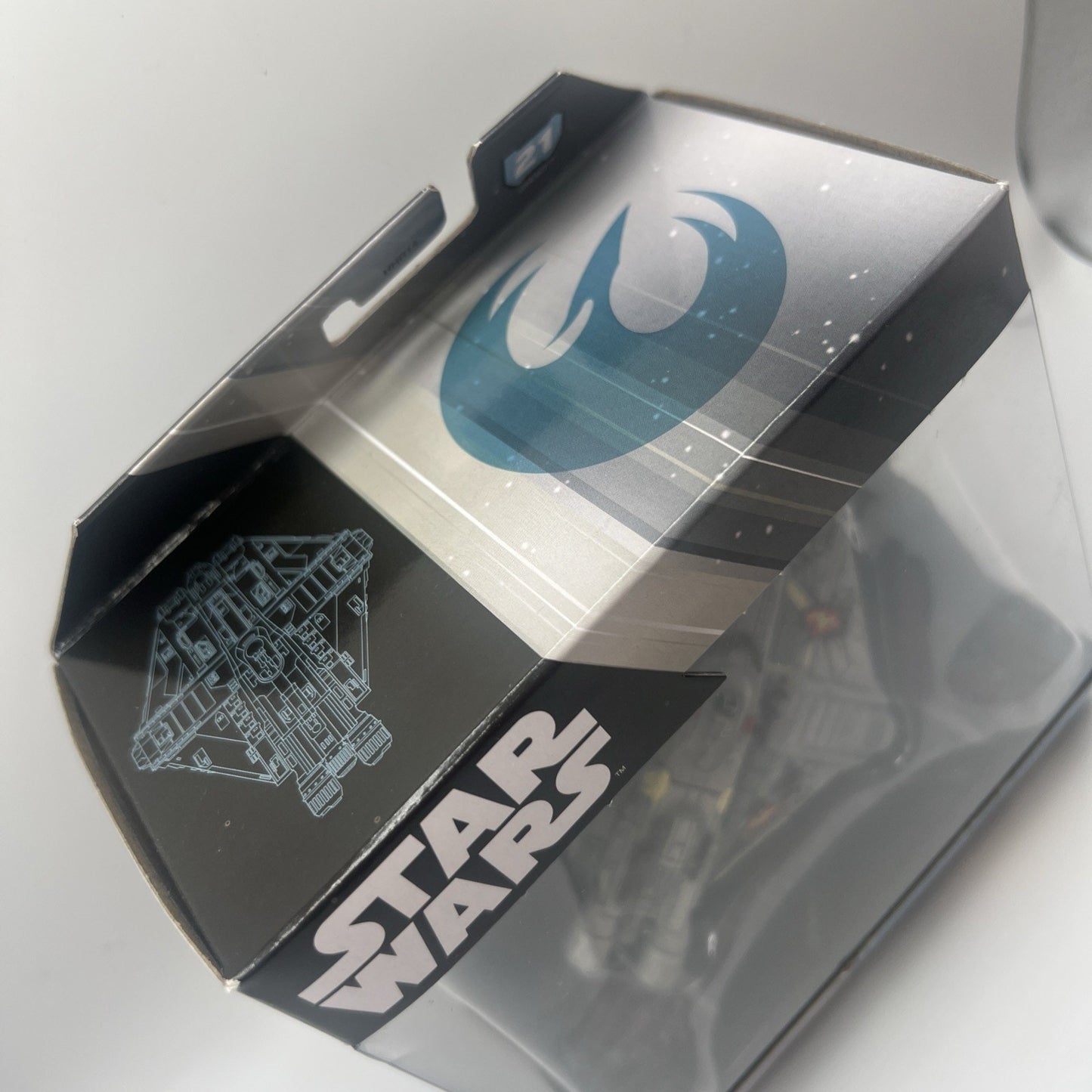 Star Wars Hot Wheels Starships Select Ghost #21 Rebels Chase Variant Blue Battle