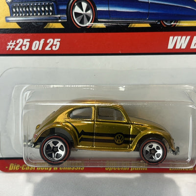 Hot Wheels Classics Series 1 Limited Edition Special VW BUG Gold #25/25