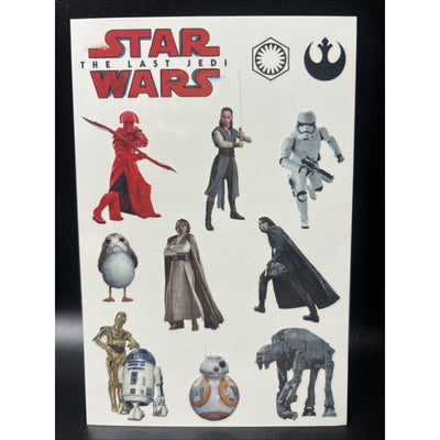 Rare Collectible Star Wars The Last Jedi Temporary Tattoos Vintage Tattoo 10 Ct