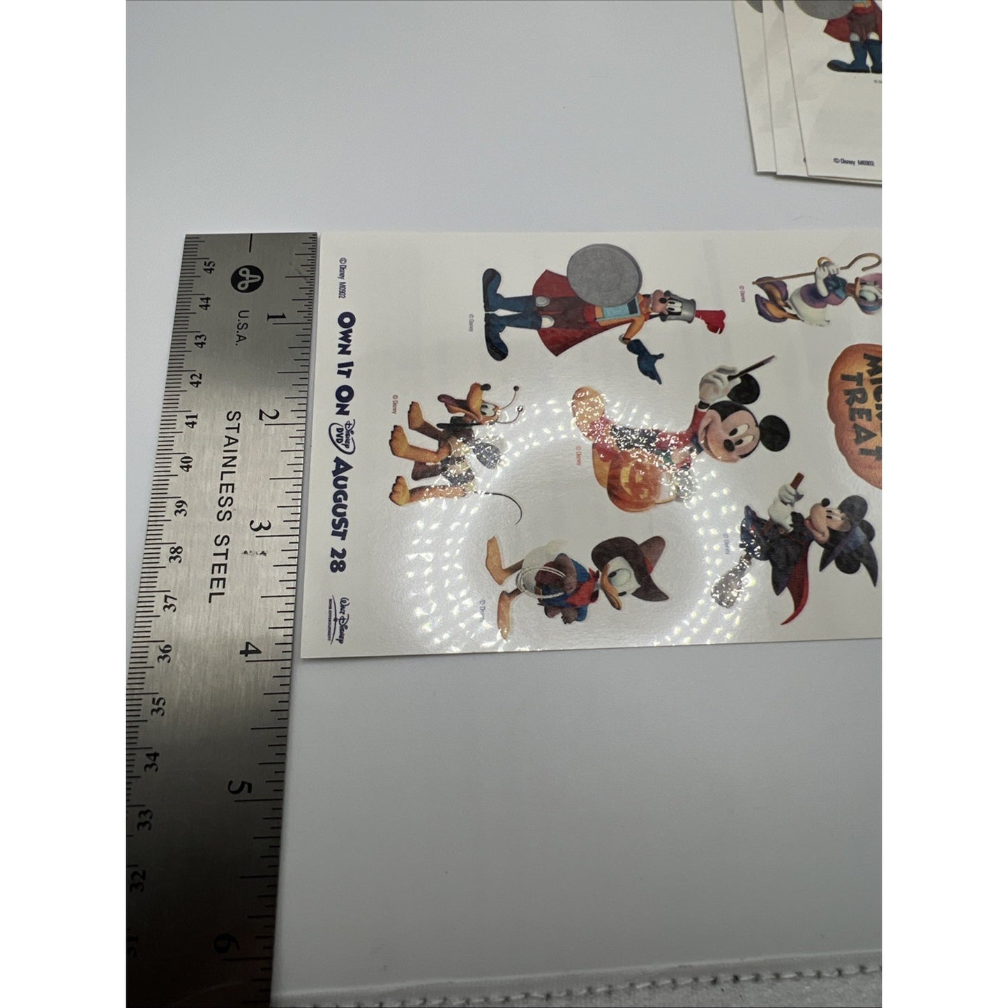 Disney Mickey Mouse Club House Treat Halloween DVD Temporary Tattoos Rare 6 Ct