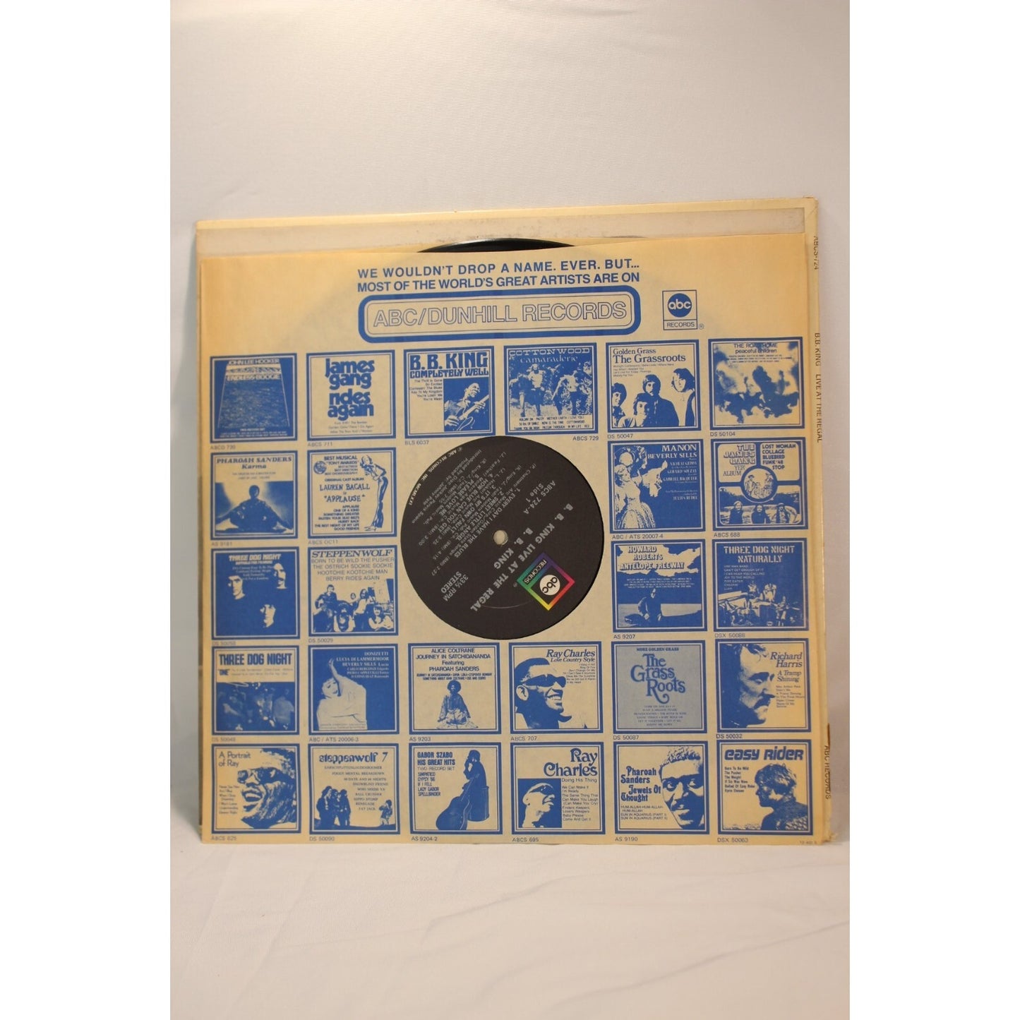 B.B. King Live at the Regal Record Audio Tested Video Music Album Used