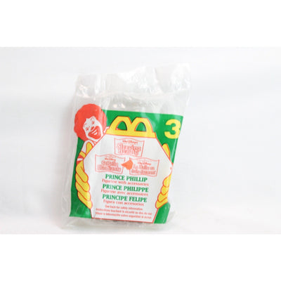 1996 McDonalds Happy Meal Toy Prince Phillip 3 Sleeping Beauty Disney Sealed