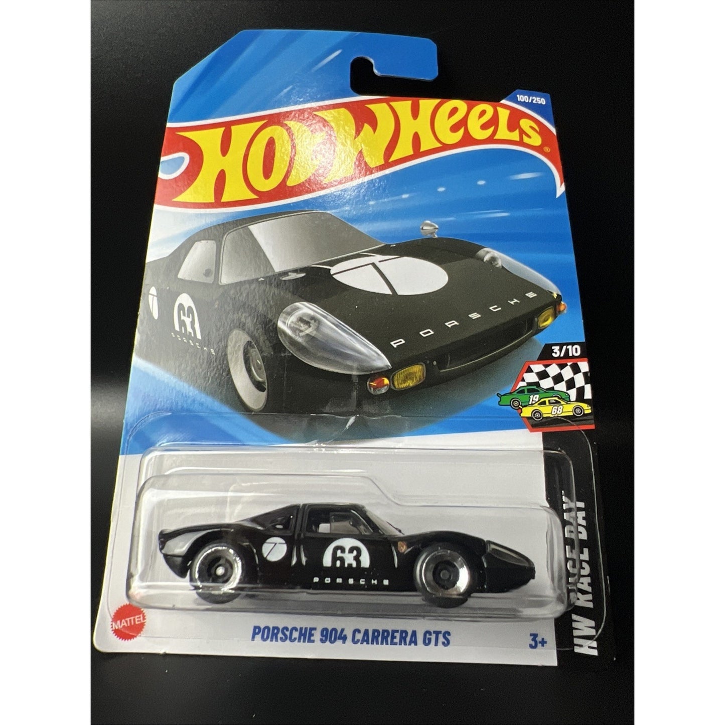 Hot Wheels 2025 Mainline HW Race Day Porsche 904 Carrera GTS Black #100 New