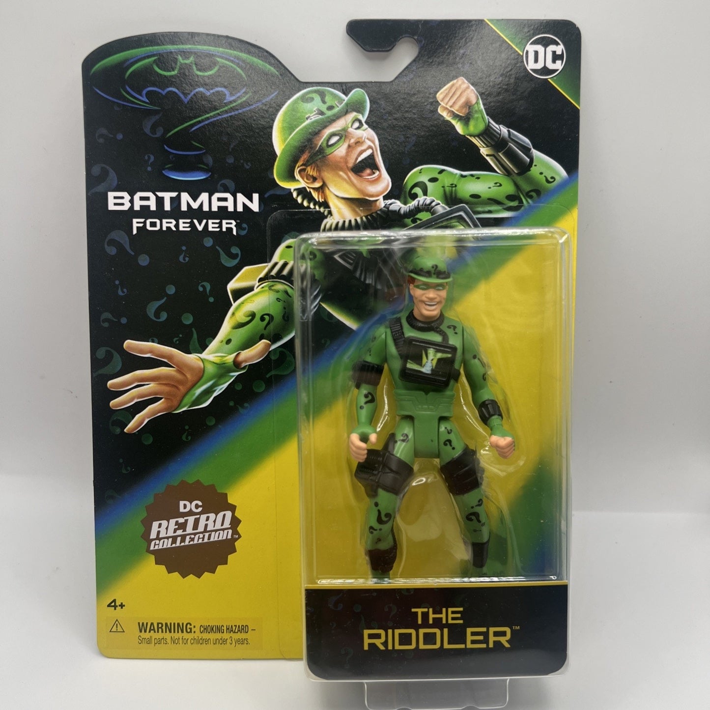 Batman Forever Jim Carrey Riddler DC Retro Collection Action Figure DC Superhero