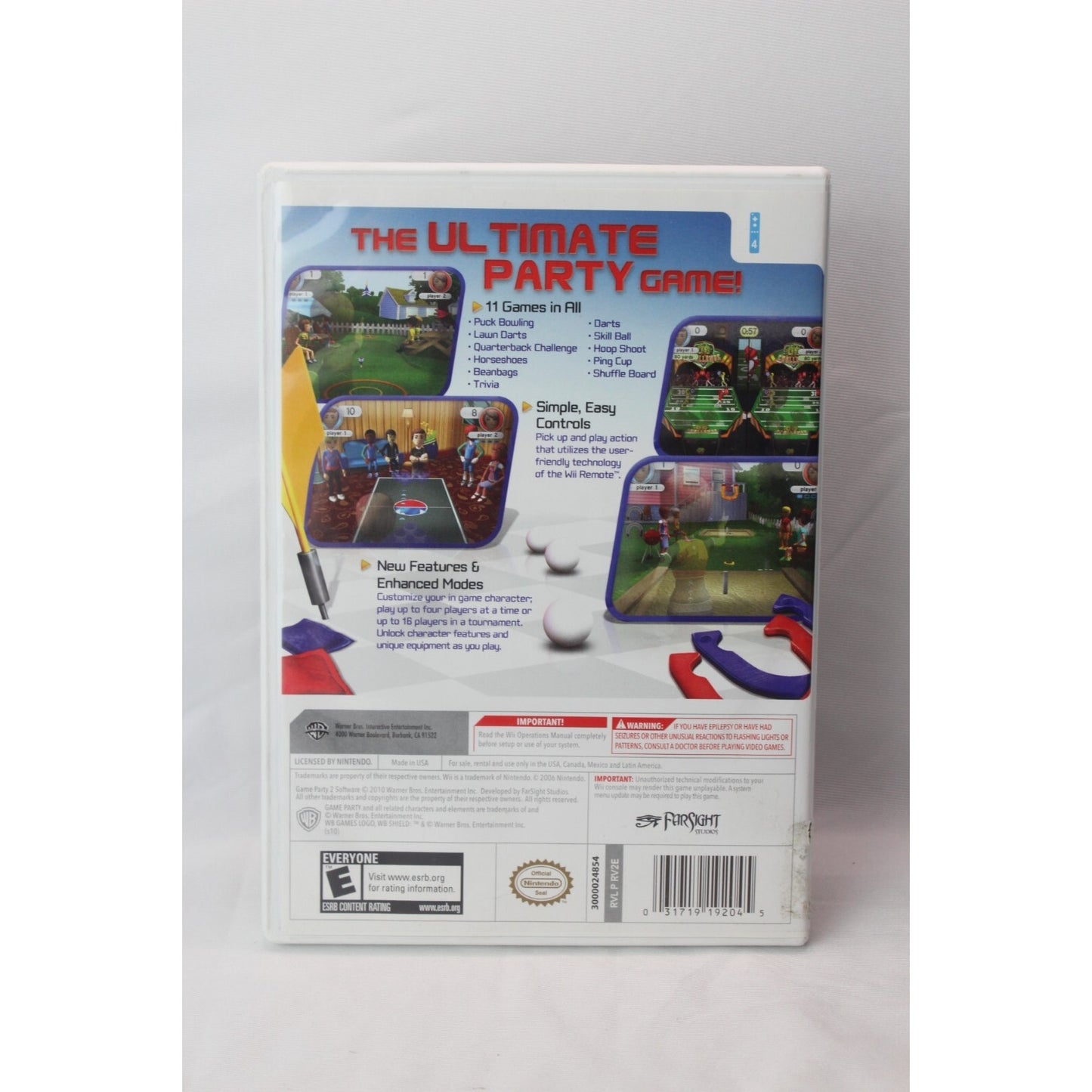 Game Party 2 Nintendo Wii Tested Video Game Used