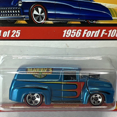 Hot Wheels Classics Series 1 #4 of 25 Blue 1956 Ford F-100 (B234)