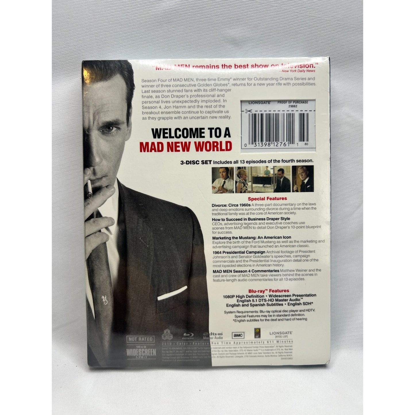 Mad Men Season 4 DVD New Sealed 2010