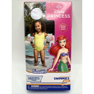 SwimWays Disney Princess Ariel Swimmies Arm Floaties for Kids 3-5 Pool Swim Help