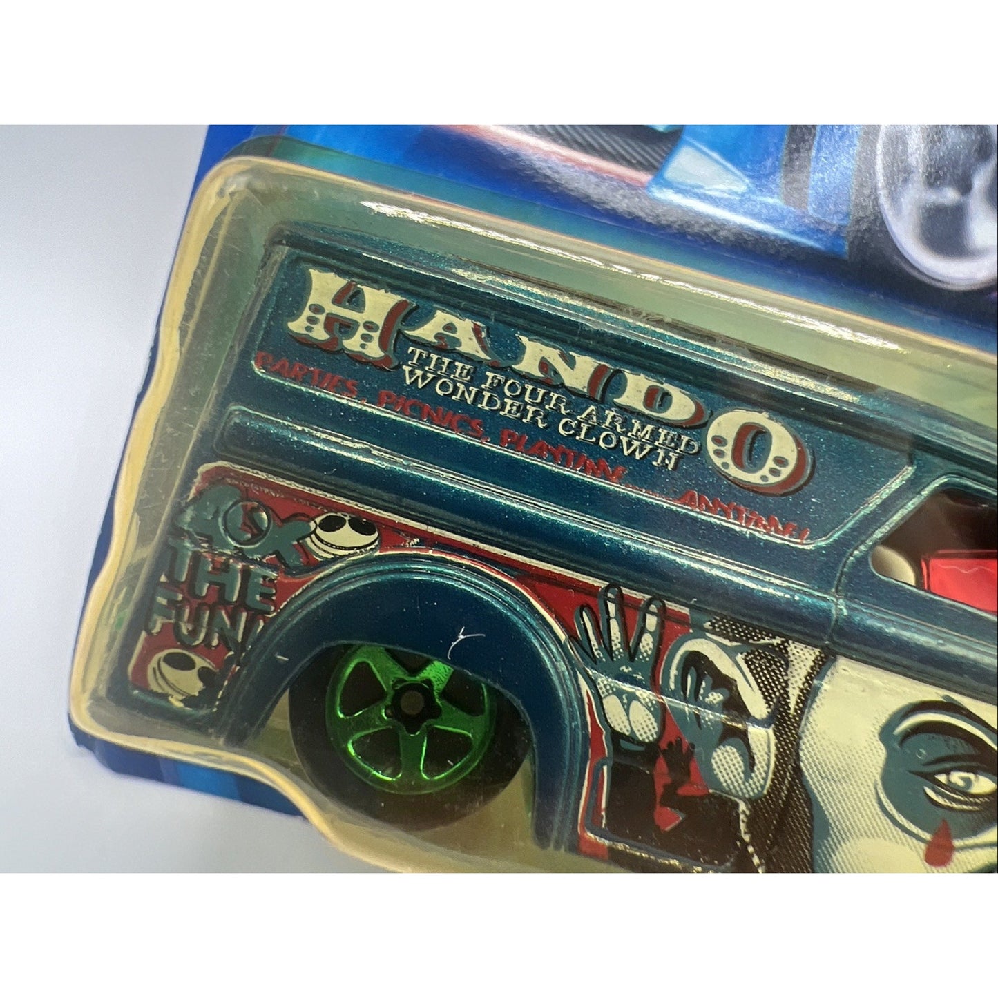 2003 Hot Wheels Crazed Clowns Steel Passion Blue 95 1995 Van Truck Diecast Clown
