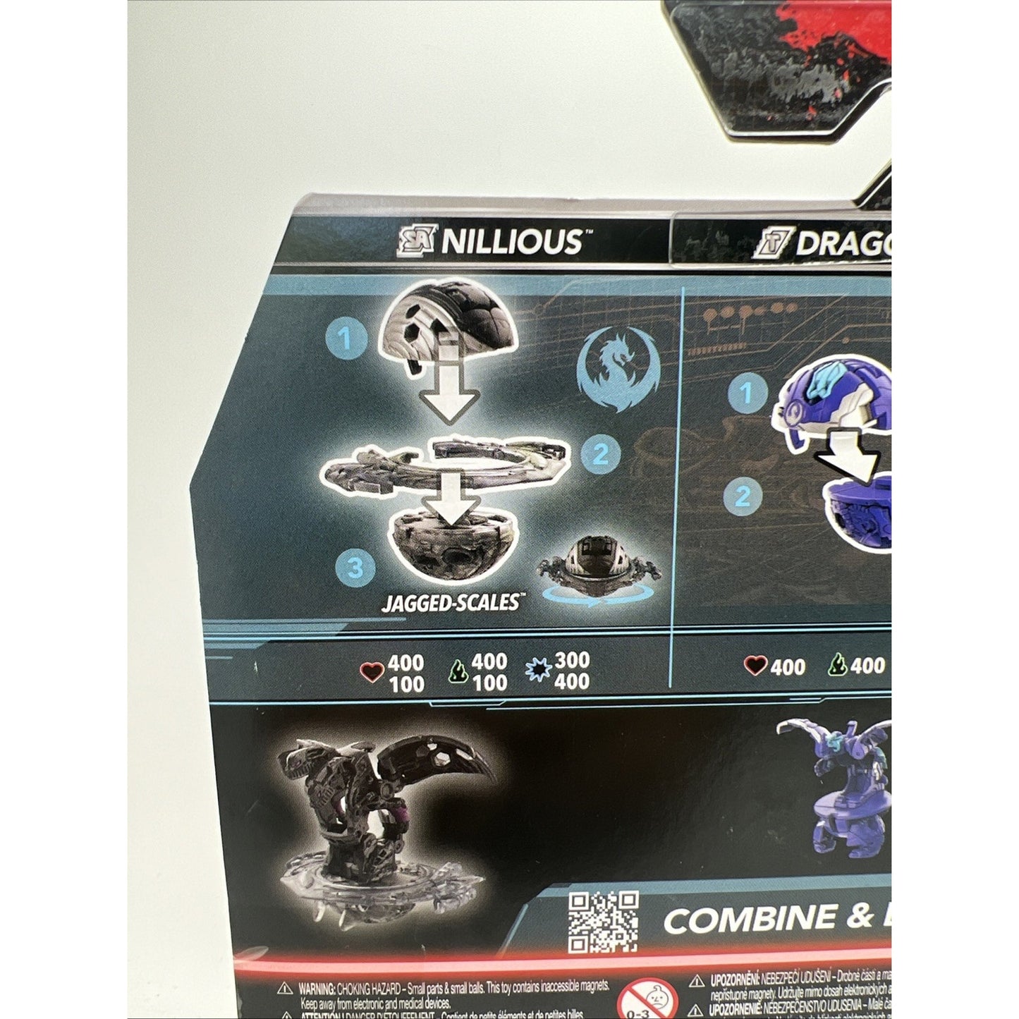 Roblox Bakugan Special Attack Nillious Dragonoid Trox Starter Pack Figures NEW