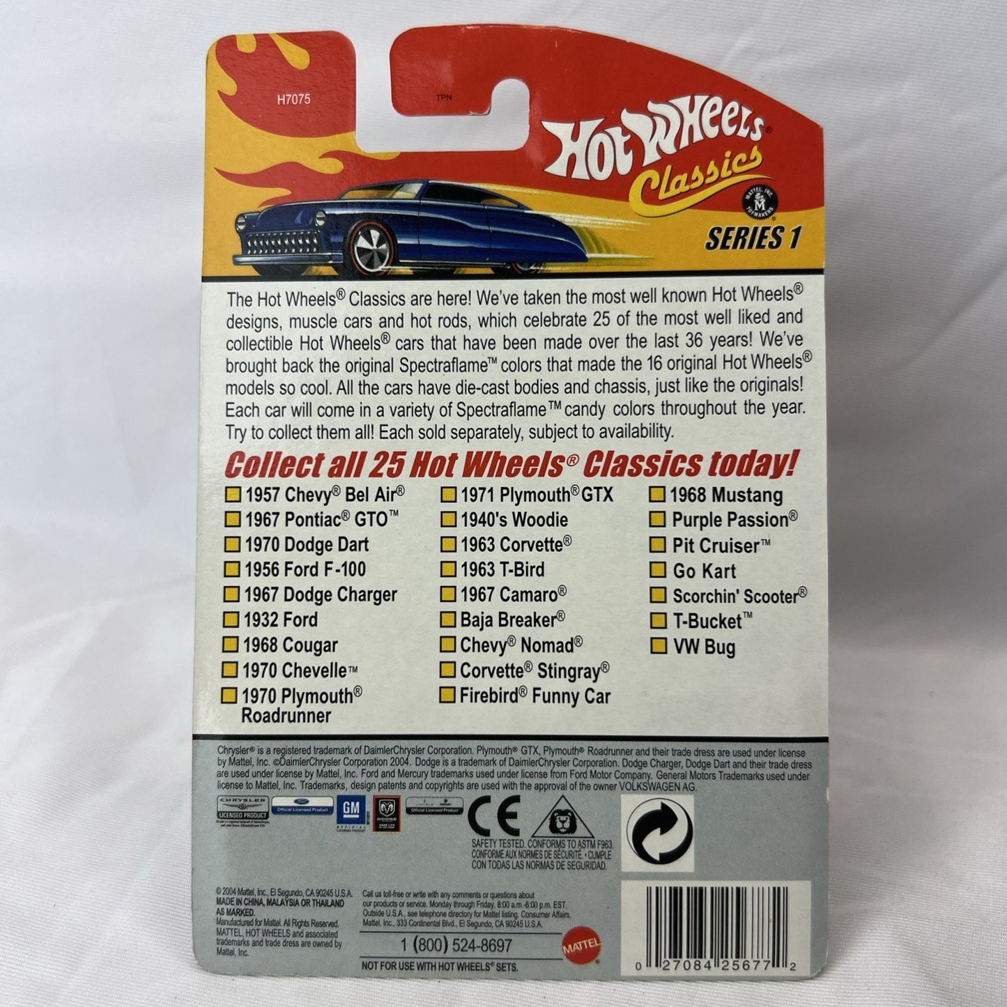 Hot Wheels Classics Series 1 - 1971 Plymouth GTX Dark Pink Die Cast Car