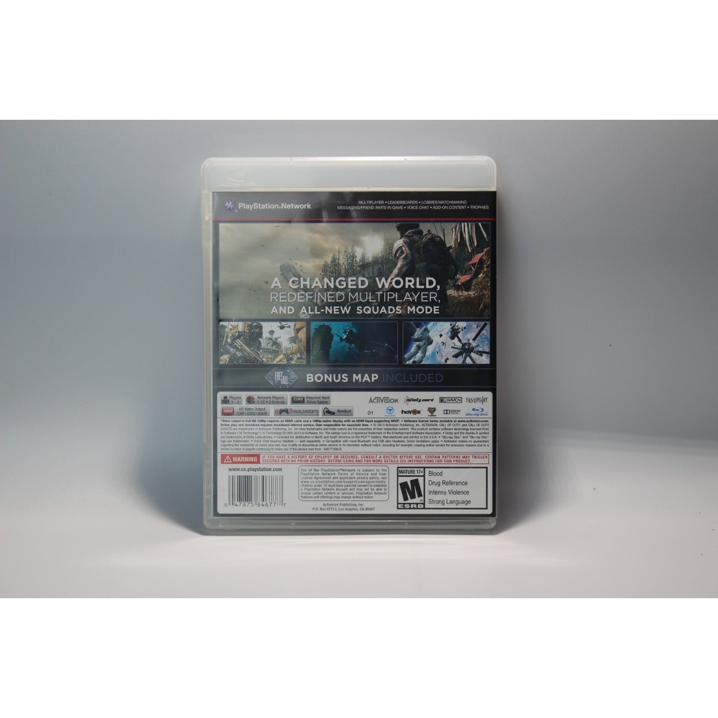 Call of Duty Ghosts PlayStation 3 COD PS3 Tested Video Game Used