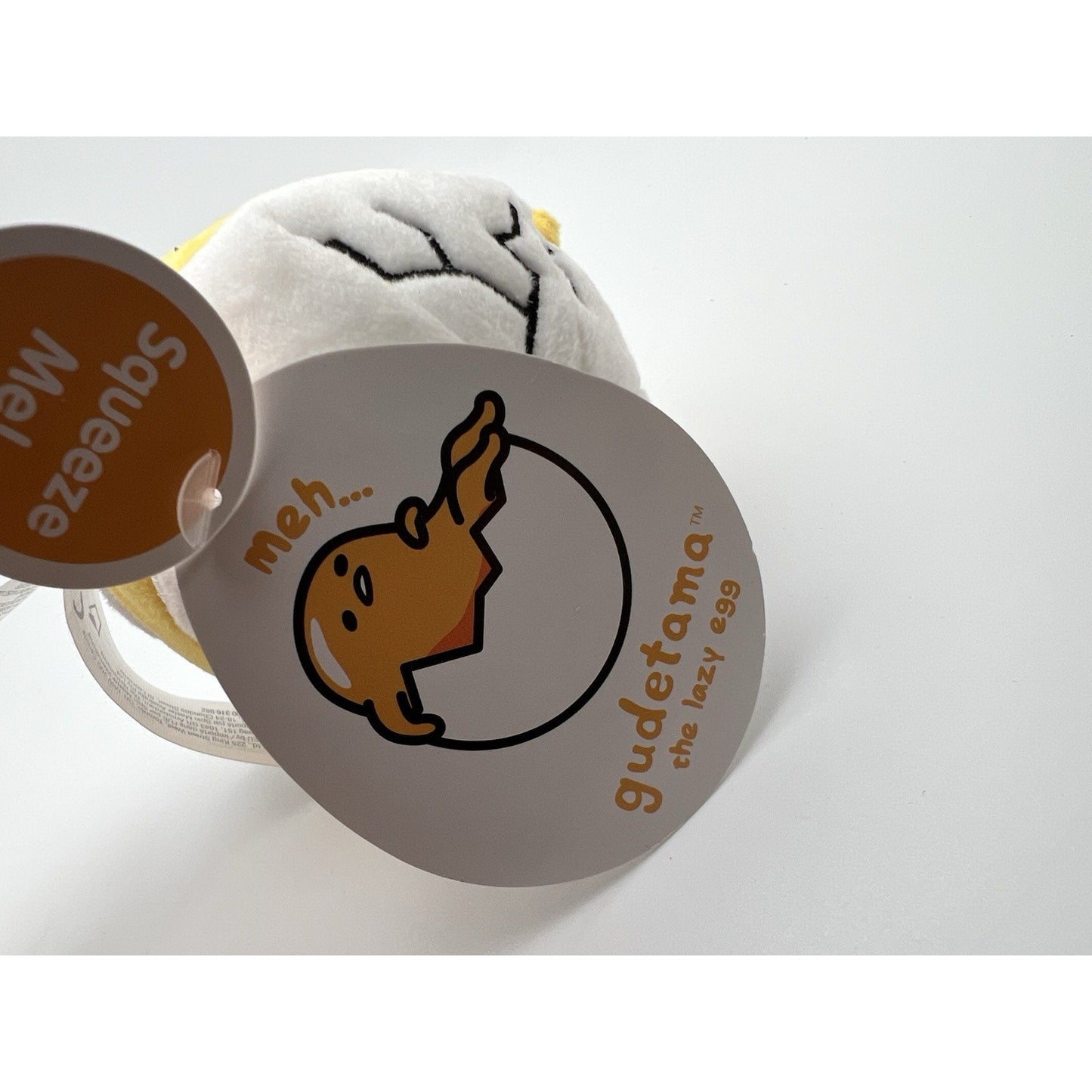 Gudetama The Lazy Egg Cracked Shell Egg Plush 3.5 Inch Rare Collectible New