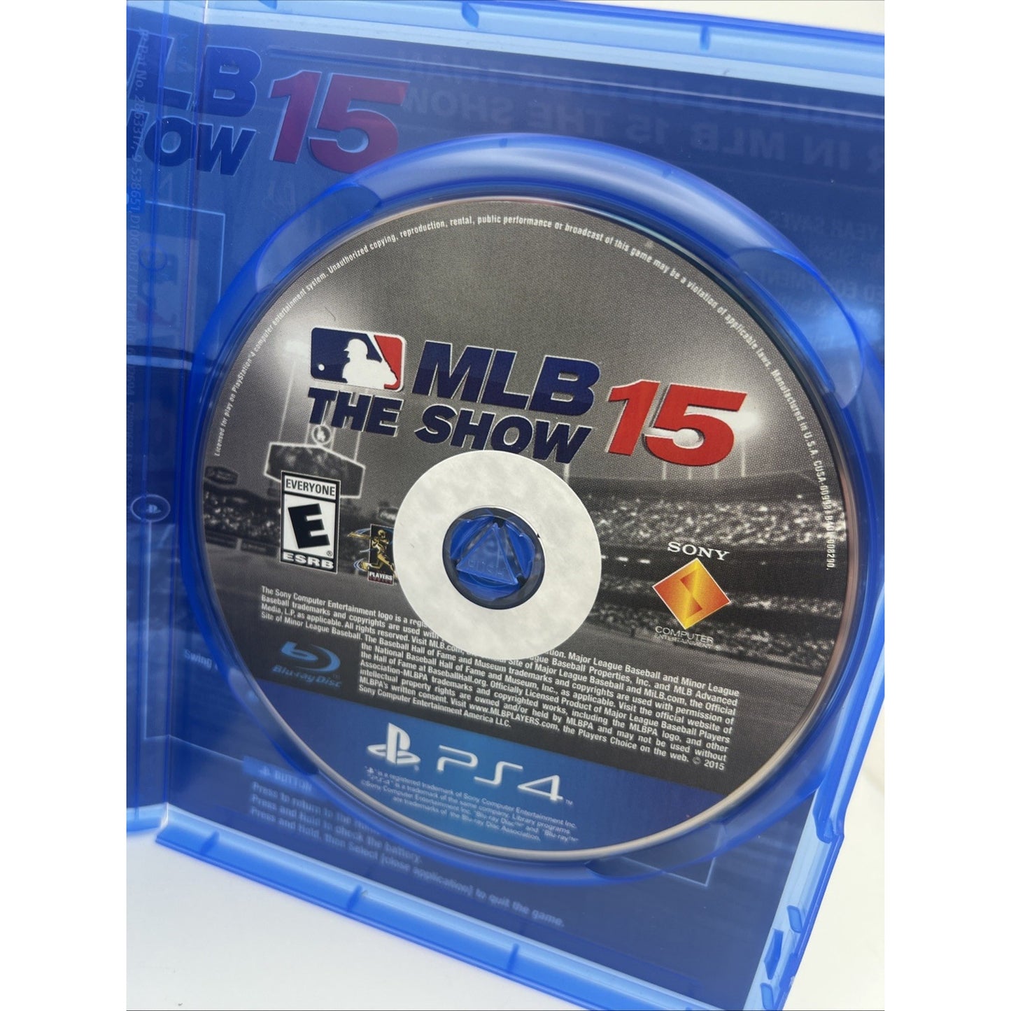MLB The Show 15 Sony Playstation 4 PS4 V2015 Baseball Video Game and Case Tested