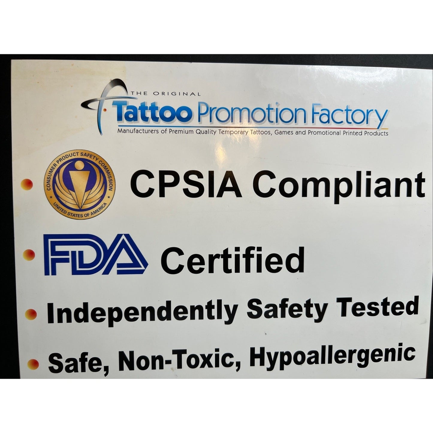 NFL New Orleans Saints Temporary Tattoo 10 Black Face Body Tattoos Football