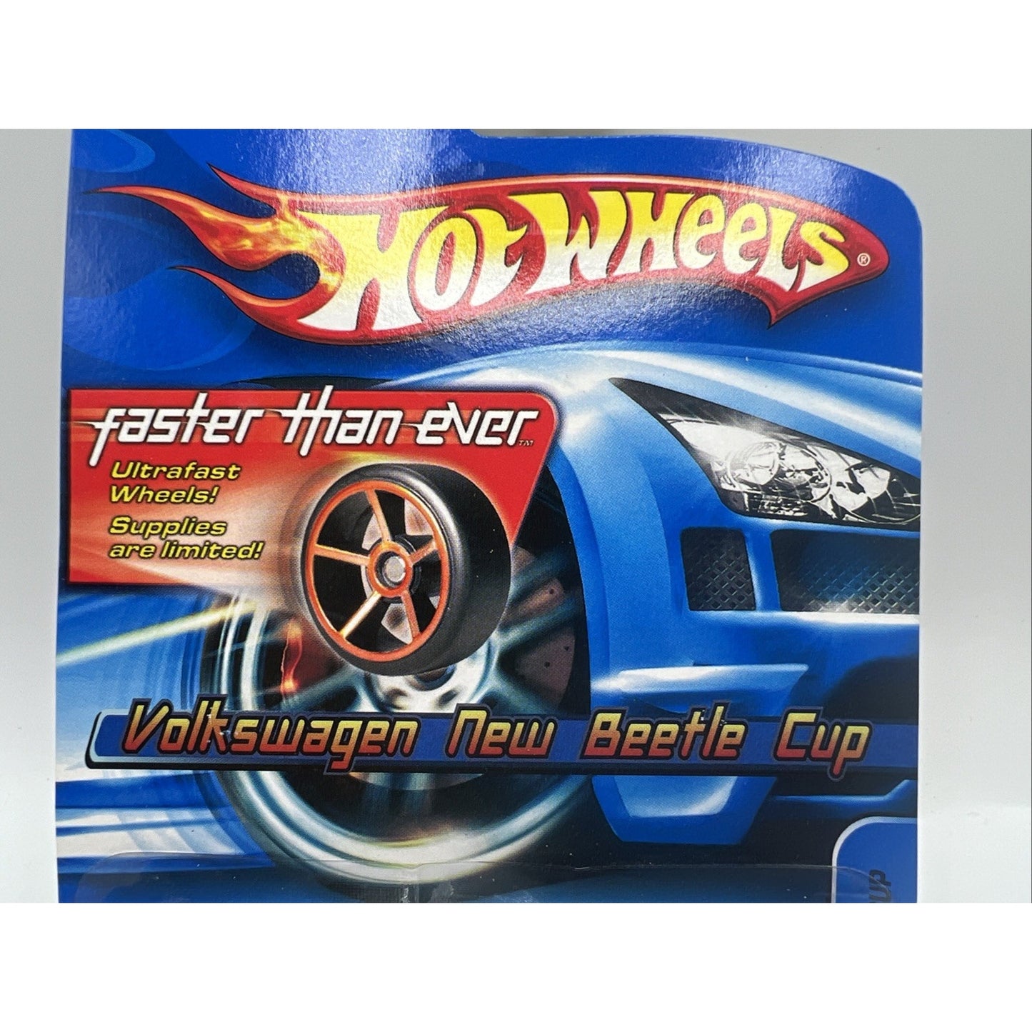 Hot Wheels Volkswagen New Beetle Cup Diecast Car #142 Gray Ultra Fast Wheels