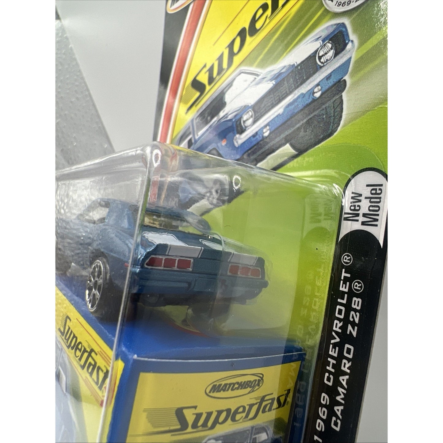 Matchbox SuperFast 1969 Camaro Z-28 Die-Cast Toy Car Super Fast Muscle Race Car