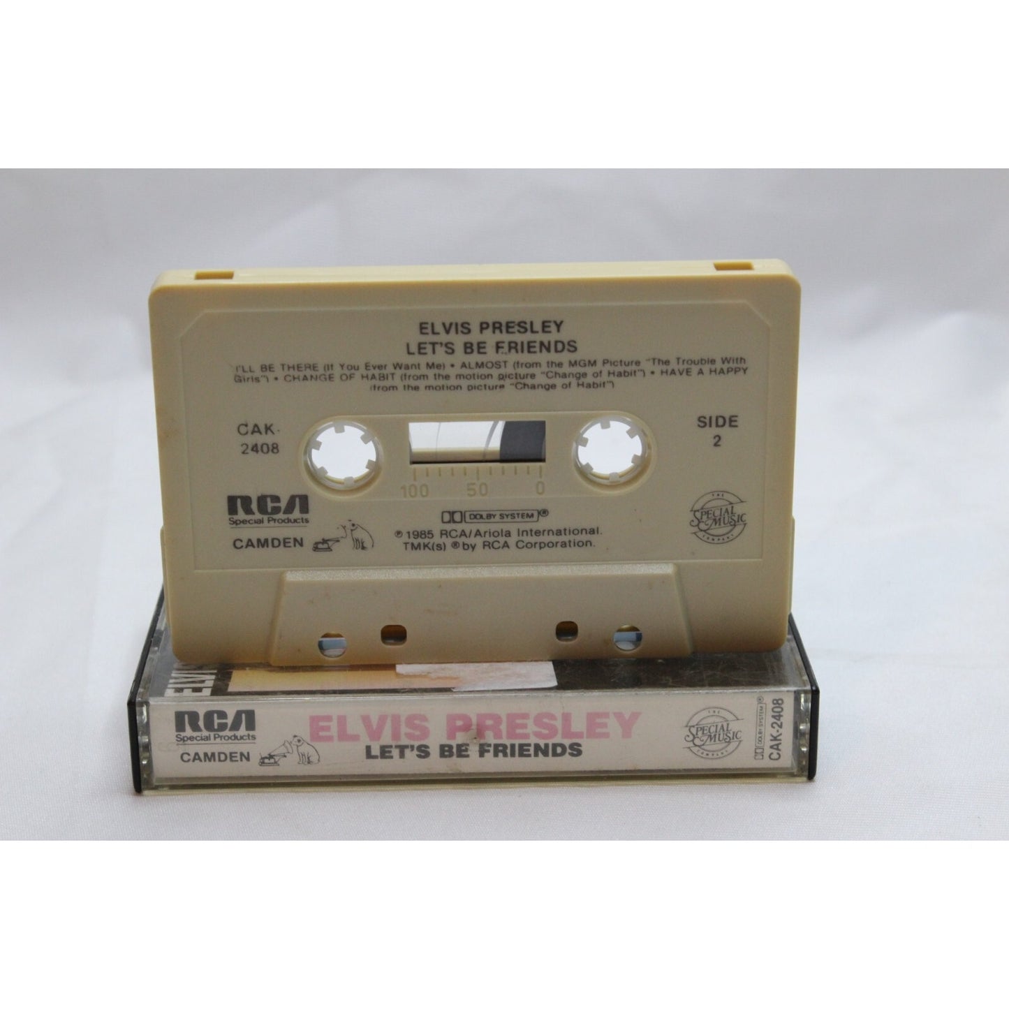 Elvis Presley Let's Be Friends Cassette Tape Tested Music Used